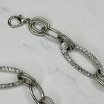 Rhinestone Studded Silver Chain Link Belt M/L ✨ Photo 1