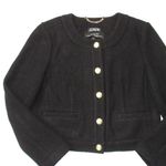 J.Crew NWT Louisa Lady Jacket in Black Italian Boiled Wool Blazer 8 Photo 1