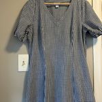 Calvin Klein Gingham V-Neck Women's dress Photo 1