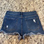 BP Women's Ripped Blue Jean Shorts Photo 2