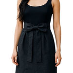 Rickie Freeman Teri Jon Double Bow Front Mini Cocktail Dress Black Size 2 Photo 0