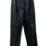 Nasty Gal NWT  Vegan Split Front Faux Leather Pants Sz 4 Photo 2