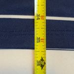 Simply Southern  Navy White Stripe Pink Ruffle Polo Dress Above Knee Size Large # Photo 8