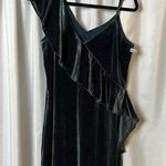 19 Cooper  Dress faux Velour Ruffle Y2K Mini Dress Size XS Photo 0