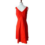 Vintage Medium Dress Y2K beaded Cocktail Dress Fall Rene Derhy Paris RARE Large Orange Photo 2