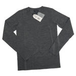 Universal Standard 4XS 00 Merino Wool Crewneck Sweater Grey Melange Long Sleeve Photo 0