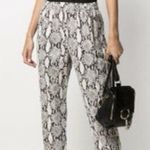 ALC Frank NEW A.L.C Women's Size 4 Elijah Python Snake Print Relaxed Fit Pull On Pants Photo 0