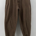 Fabletics Women S Brown High Waisted Go-To Tapered Jogger Sweatpants Pockets Photo 0