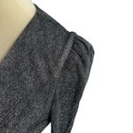 Yumi Kim Silver Metallic Shimmer Wrap Dress Small New Photo 3