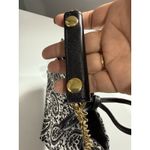 J. McLaughlin  Small Devon Purse Black & White Paisley Gold Chain Strap NWT J Photo 4