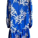 Alexis for Target Blue Floral Print Swing satin Mini dress size S Photo 1