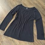 Dovita Long Sleeved Black Top Shirt Size Large Basic Staple Stretchy Photo 0