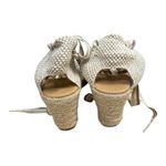 Paseart Espadrille Sandals Suede Cap Toe Ankle Tie Made in Spain Size 9M Suede Photo 3