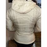 Jean Paul Gaultier 90s vintage Ivory quilted Hooded jacket Size Small Photo 5