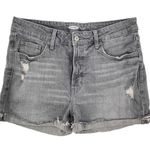 Old Navy O.G. High Waisted Distressed Denim Shorts Gray Photo 0