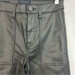 Sanctuary  Hayden Black Coated High Rise Skinny Faux Leather Pants Size 25/0 Photo 4