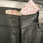 Free People  women's size 25 heavy black faux leather four pocket pants 26x26" Photo 1