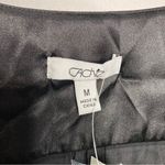 Cache NWT  silk blouse black tie front‎ size medium Photo 1