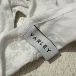 Varley  Marr Tee in Sheer White Open-Back Size Small Photo 6