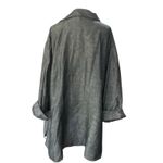 Harvé Benard Harve Bernard Women's PLUS SIZE 3X Gray Black Button down top Linen blend Photo 1