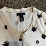 Gap Dandelions Floral Women's Tan and White Cardigan Photo 2