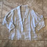 Free People  Chino Striped Blazer Sz Small Cute! Photo 0