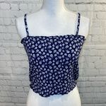 PacSun Cami Top Blue & White Floral Print-Large Photo 1