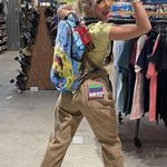 NWT Emprye Women’s Tori 90s Beige Khaki Corduroy Skate Pants 0 Tan Photo 5