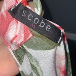 Scobe Chic Feminine Pink Rose Off Shoulder Wide Leg Short Romper Chiffon XL Photo 5