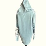 Victoria's Secret Victoria’s Secret Vee Neck Tie Front Pullover Hoodie in Teal sz Medium EUC Photo 3
