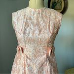 VINTAGE 1960s pink brocade babydoll dress Size 0P Photo 2