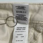 DL1961 NWT  Hepburn Wide Leg High Rise Vintage 31"‎ Eggshell Jeans Plus Size 16W Photo 6