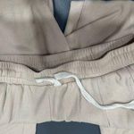 Cream Pleated Lounge Pants Tan Size M Photo 3