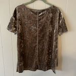 Rebecca Minkoff  Grey Velvet Tee Size Small Photo 1