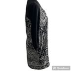 Ecote Black and White Geometric Print 3/4 Sleeve Dress Women’s Size Small Photo 2