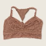Aerie Tan Brown Lace Racerback Double Layer Wireless Slip On Pull On Bralette XL Photo 3