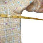 Trenz Petite Pastel Yellow Tweed Ruffle Blazer 3/4 Bell Sleeve PXL Spring Easter Size undefined Photo 7