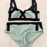 MARNI Gingham Stripe Bandage Baby Blue 2 Pieces Bikinis Set Resort Luxury Beach Size undefined Photo 0