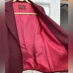 Vintage LEVI STRAUSS 1980’s Blazer Jacket Wine Maroon Color Women’s Size 10 Med Red Photo 3
