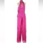 Anthropologie DOLAN Left Coast Pink Satin Halter Jumpsuit Size XS NWT Photo 6