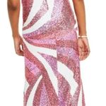 B Darlin B. Darlin Womens Juniors Sequined Halter Evening Prom Dress Red Pink White 11/12 Photo 2