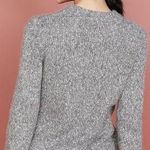 Theory Speckled Crew Knit Sweater Women Alpaca Wool Blend Grey Gray Small Winter Photo 1