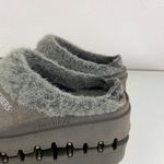 Skechers Vintage Y2K Grey Faux Fur Chunky Platform Lug Sole Cozy Clog Slides Photo 10