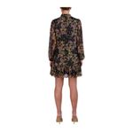 BCBG Paris Womens XL Black Floral Sheered Long Sleeve Dress Spray Garden NWT Photo 3