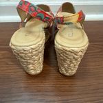 Chinese Laundry | Paisley Print Open Toe Slingback Wedge Heels | Size 7 Photo 2