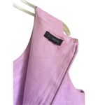 Talbots Embroidery Linen Blend Shift Dress Sleeveless Lilac Photo 5