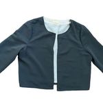 Anthropologie Pins & Needles cropped black open blazer sz M Photo 0