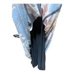 White House | Black Market WHBM XS Terrace Floral Black V-Neck Shift Jersey Dress With Metal Tassel Belt Photo 10