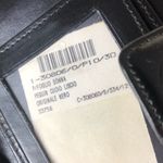 Fendi PEQUIN PECAN Black and Grey Stripe Full Length Trifold Wallet Photo 5