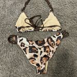 Aquamarine Y2K Leopard Bikini Set Brown Size L Photo 2